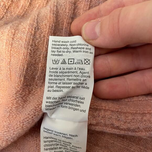 Madewell Dusty Pink Inland Mock neck wool alpaca‎ Sweater Size XS - Picture 8 of 10